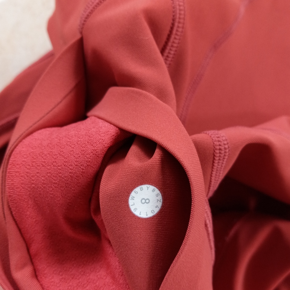 Lululemon Time To Sweat 28" Tight Brick Rose Full-On Luxtreme 8 - Picture 10 of 16